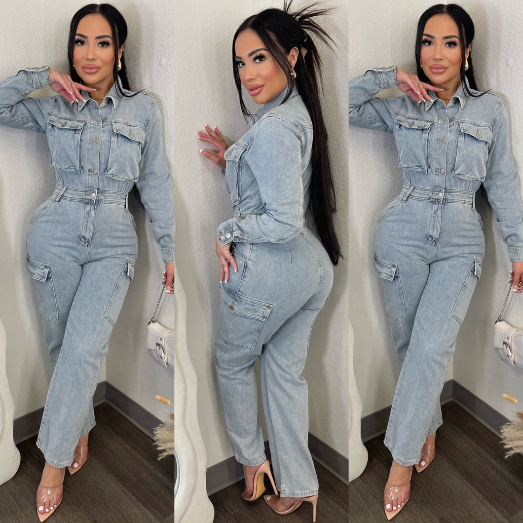 Denim Moment  Jumpsuit