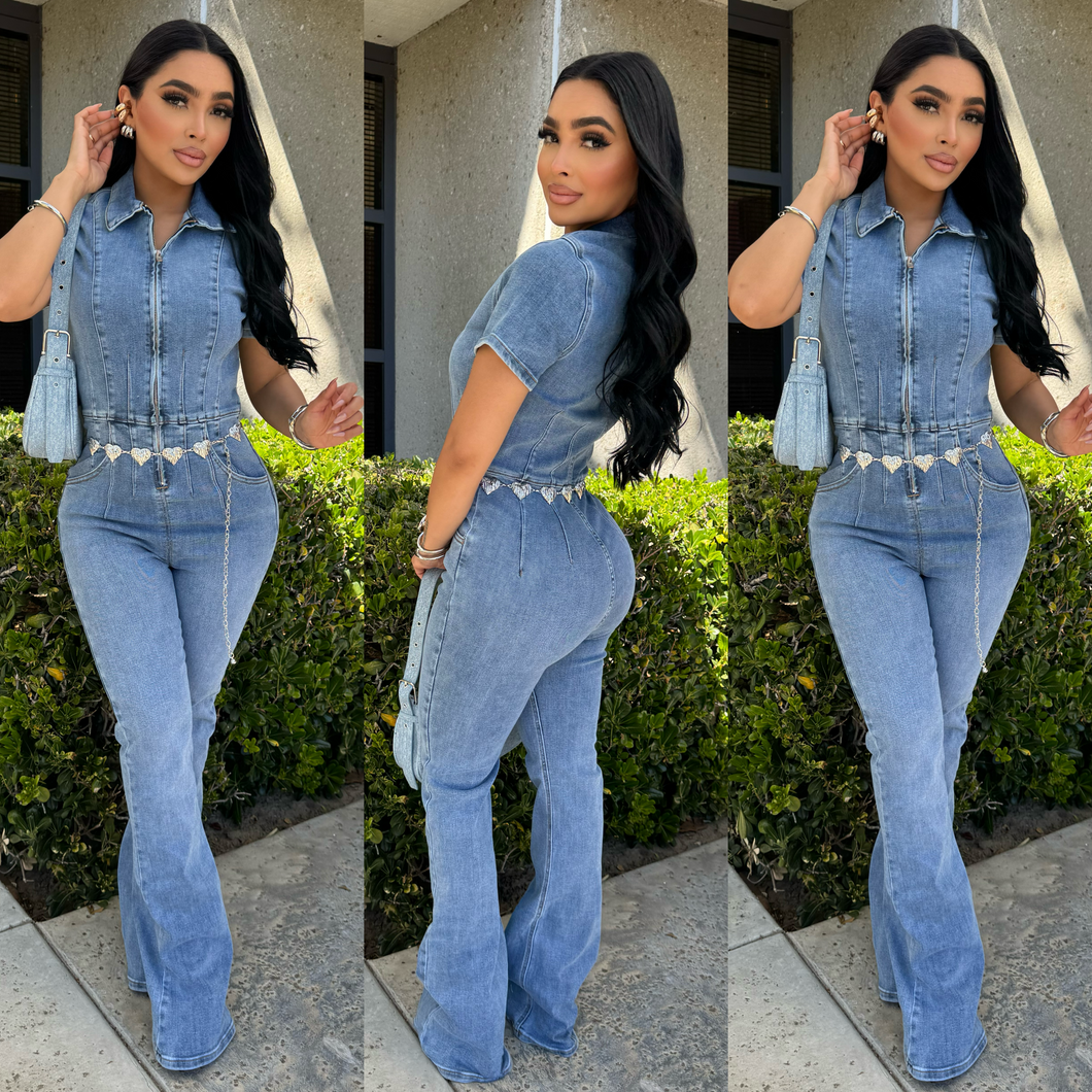 A Denim Moment Jumpsuit